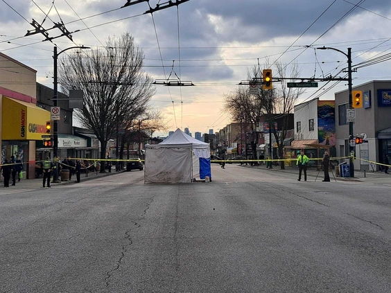 Hastings Accident: Vancouver intersection of Hastings and Nanaimo closed due to pedestrian fatality